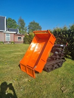 Moteur à essence à chargement automatique, entièrement hydraulique, 800kg, transporteur sur piste, dérapage, direction, chargeur sur chenilles, Minidumper