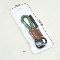 Porte-clés de voiture en cuir PU tressé fait main avec logo personnalisé, porte-clés de luxe, pendentif de sac, accessoires cadeaux