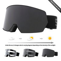 Lunettes de ski personnalisées par le fabricant, protection UV, lunettes de ski, lunettes de sport de neige, verres photochromiques anti-buée, lunettes de snowboard