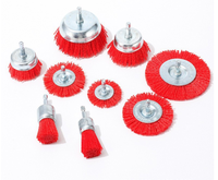 Brosse abrasive hexagonale en acier TGS avec poils en nylon DuPont, tête de polissage et de meulage, outil de polissage