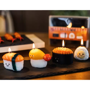 Bougie parfumée décorative artisanale de la série Sushi, jouet artistique créatif Kawaii, décoration d'intérieur, cadeau, aromathérapie - Product Image 4