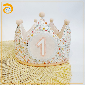 Corona de Muselina Ecológica para Bebé, Gorro de Fiesta, Corona de Rey, Decoraciones de Cumpleaños, Accesorio de Fotografía para Recién Nacidos, <span class=keywords><strong>Regalo</strong></span> para Baby Shower, Venta al por Mayor - Product Image 5