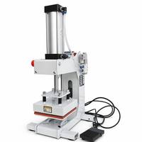 Machine de presse à chaud pneumatique personnalisée pour l'impression de logos par sublimation en gros pour l'impression d'étiquettes sur T-shirts