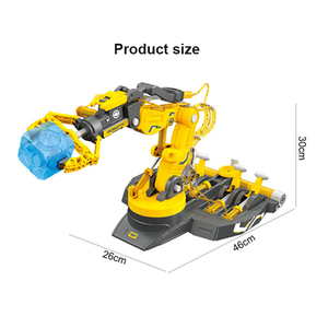 Montaje DIY 220 Uds máquina de bloques STEM 3 en 1 Brazo robot de vástago juguetes brazo robótico hidráulico juguete científico - Product Image 5