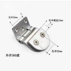 Zinc Alloy Door Hinge 180 Degree Opening For <b>Wine</b> Cabinet Glass Door Sauna Room Door Modern Design - Product Image 2