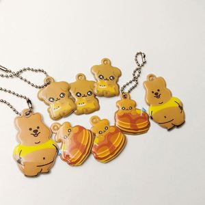 OEM <b>Cute</b> Animal PVC Keychain Small Puffy Voltage Sponge Key Charm Popular Style - Product Image 6