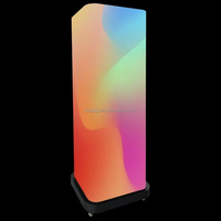 Luxuriöse Aluminium-Glas-Vollfarb-LED-3D-Thekenvitrine mit hoher Helligkeit für Mobiltelefone, Schmuck, Zigaretten und Uhren