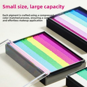 Peinture corporelle à base d'eau, lavable, pour le visage et le corps, bande arc-en-ciel, pigment assorti aux couleurs, ensemble de 7 couleurs, séchage rapide, Cosplay pour enfants, 50g - Product Image 4