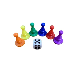 Jeu de Ludo 16x25mm, accessoires, pièces d'échecs amusantes pour la famille, jouets de table, jeu Ludo, Mini jeton, jeu de société en plastique, Pawn