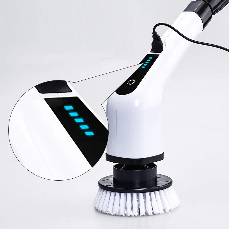 Manufacturer OEM ODM Handheld Flooring Scrubber Li-ion Electric Spin Scrubber Cleaning Brush