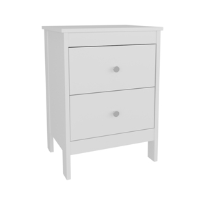 โต๊ะข้างเตียงนิวคาสเซิล 2 ลิ้นชัก สีขาว สไตล์โมเดิร์น - Product Image 3