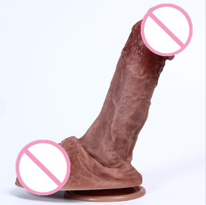 Gode réaliste vibrateur sans fil télescopique Silicone liquide chauffant la peau sentiment réaliste Sax Super énorme pénis G Spot Sex Toy - Product Image 1