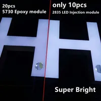 Modules d'éclairage à leds super luminosité ce rohs bonne qualité 12v 1.5w smd 2835 modules à led d'injection lumière led avec lentille pour enseigne