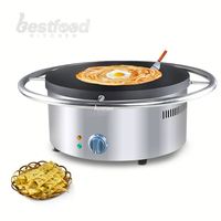 Nouvelle machine à crêpes et à gaufres électrique automatique à haute productivité, best-seller professionnel