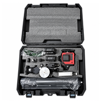 Kit de niveau laser vert 16 lignes pour usage intérieur et extérieur avec auto-nivellement et trépied de 1 m