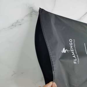 Custom Logo Black Plastic Zip Bag Waterproof Sandproof Summer Swimsuit Bikini Storage Packaging Zipper Bag - Product Image 5