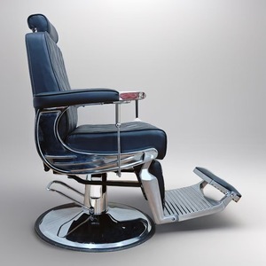 Fauteuil de Barbier Hydraulique Rotatif avec Accoudoirs Confortables en Métal – Mobilier de Salon pour Coiffure et Toilettage - Product Image 2