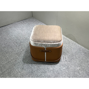 New Style Modern Brown Velvet Bar <b>Stool</b> Square Chair Hotel Apartment <b>Office</b> Building Living Room Seat <b>Stool</b> Modern Bar <b>Stool</b> - Product Image 5