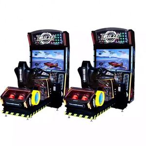 เครื่องเกมแข่งรถแบบอาร์เคด คอนโซลจำลองการแข่งขัน วิดีโอเกมหยอดเหรียญ เครื่องเล่นเพื่อความบันเทิงสำหรับผู้ใหญ่ ทำจากโลหะ - Product Image 4