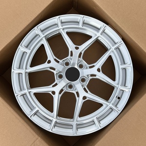 Jantes de voiture forgées en alliage 6061-t6 argent brossé 1 pièce personnalisées 5x120 5x130 pour M3 <span class=keywords><strong>M4</strong></span> C8 Z06 AMG <span class=keywords><strong>GTS</strong></span> 911 Carrera 991 GT3 - Product Image 6