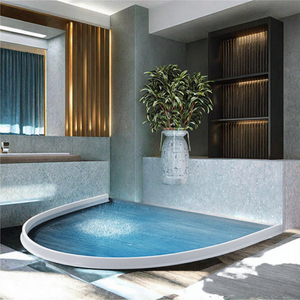 Barrera de Agua Plegable de Silicona Desechable para Ducha, Sistema de Separación Húmedo/Seco, Retén de Agua para Umbral de Ducha - Product Image 3