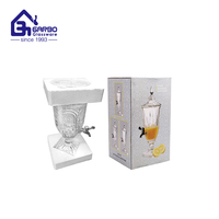 Distributeur de boissons 3000 ml pour fêtes, fournisseur chinois, pot de stockage personnalisé pour jus et boissons, grossiste en boissons