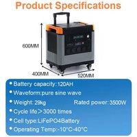 Station d'alimentation solaire portable 3500W, batterie LiFePO4 MPPT, cafetière, panneau solaire pliable, batterie externe pour utilisation en extérieur
