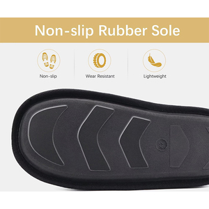 Pantofole da Casa per <span class=keywords><strong>Uomo</strong></span> con Suole in Gomma per Interni ed Esterni, <span class=keywords><strong>Scarpe</strong></span> Calde e Comode con <span class=keywords><strong>Memory</strong></span> <span class=keywords><strong>Foam</strong></span> per Camera da Letto - Product Image 5