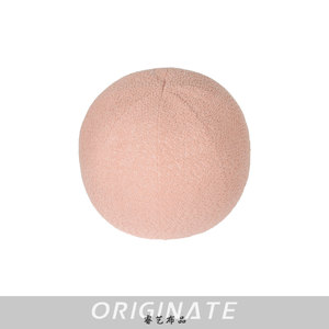 RUIYI <span class=keywords><strong>Coussin</strong></span> décoratif rond en coton et <span class=keywords><strong>lin</strong></span> multicolore <span class=keywords><strong>Coussin</strong></span> créatif doux et confortable Boule en peluche <span class=keywords><strong>de</strong></span> remplissage - Product Image 3