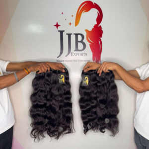 มัดผมหยักศกสำหรับวัดในอินเดียผมดิบที่ยังไม่ผ่านกระบวนการผู้จำหน่ายผมดิบ - Product Image 2