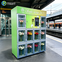 Distributeur automatique de fleurs en chambre froide pour sortie de parking