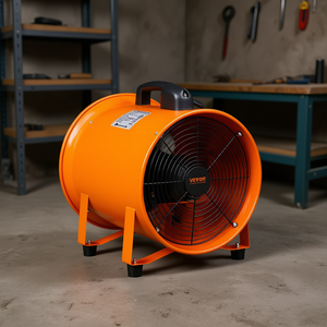 Ventilador Industrial de Cilindro Vevor de 12 Pulgadas y 560W, Ventilador de Extracción Eléctrico para Ventilación de Talleres y Garajes - Product Image 2