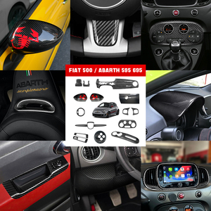 ชุดแต่งภายในรถยนต์คาร์บอนไฟเบอร์แบบแห้ง สำหรับ Fiat <span class=keywords><strong>500</strong></span> Abarth 595 695 ปี 2016+ ของแท้จากโรงงาน (OEM) สำหรับตกแต่งภายในรถยนต์ Fiat รุ่นปรับโฉม - Product Image 2