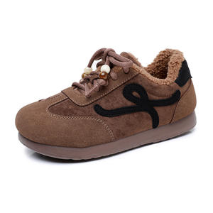 <span class=keywords><strong>Zapatos</strong></span> Cálidos de Invierno para <span class=keywords><strong>Mujer</strong></span> con Forro Polar - <span class=keywords><strong>Zapatos</strong></span> Deportivos Retro Alemanes - <span class=keywords><strong>Zapatos</strong></span> de Mamá con Suela Suave Antideslizante - Botas de Nieve Casuales - Product Image 1