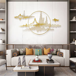 Decorazione da parete in metallo e in ferro per soggiorno strumento di arredamento per la casa decorazione tridimensionale di nuovo stile - Product Image 3