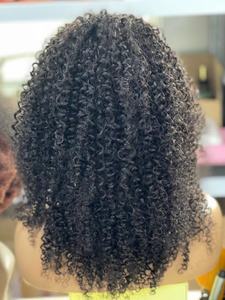 Chất Lượng Hàng Đầu Mông Cổ Kinky Xoăn Con Người Remy Tóc Giả - Product Image 2