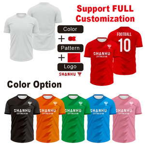 Camiseta de Fútbol Personalizada con Número y Logotipo, Color Rojo, Duradera, de Secado Rápido, Uniforme de Fútbol - Product Image 6