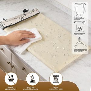 2 Buah Kantong Roti Lilin Lebah yang Dapat Digunakan Kembali untuk Roti Buatan Sendiri Sourdough untuk Menjaga Kesegaran, Aman untuk Freezer, Ukuran Besar dengan Ritsleting dan Gesper Elastis - Product Image 5