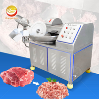 Machine à hacher la viande à grande vitesse en acier inoxydable, machine à émulsionner la viande, coupe-viande à bol, coupe-viande à bol professionnel
