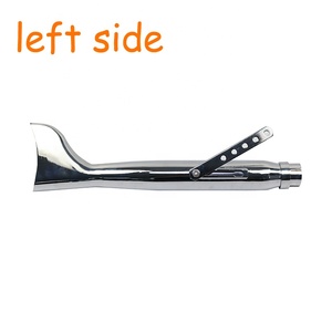 Tubo de escape para motocicleta 38 40 42 45 64mm, silenciador vintage Bassani Fishtail para <span class=keywords><strong>Triumph</strong></span> Pit <span class=keywords><strong>Bike</strong></span> Escape Moto Izquierdo Derecho - Product Image 3