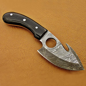 Best Quality Handmade Damascus Steel Hunting Knife With <b>Leather</b> Sheath Top Selling Custom Handmade Damascus Steel Knife - Product Image 1