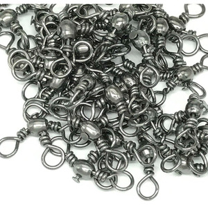 Tf-301 Sea Fishing Swivel <b>Snap</b> Hook Carbon Steel Black Ocean Boat Fishing Connector Anti Tangle 50403020101234567810 - Product Image 3