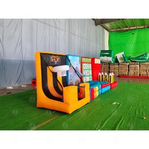 Jeux <span class=keywords><strong>de</strong></span> tir au <span class=keywords><strong>basket</strong></span>-ball gonflables <span class=keywords><strong>de</strong></span> carnaval populaires en plein air 5 en 1 Jeux sportifs interactifs gonflables pour enfants et adultes - Product Image 3