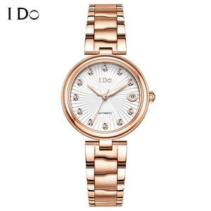 Montre pour femme simple et luxueuse avec calendrier unique, luminescente, étanche et entièrement automatique, mécanique, à bracelet - Product Image 1