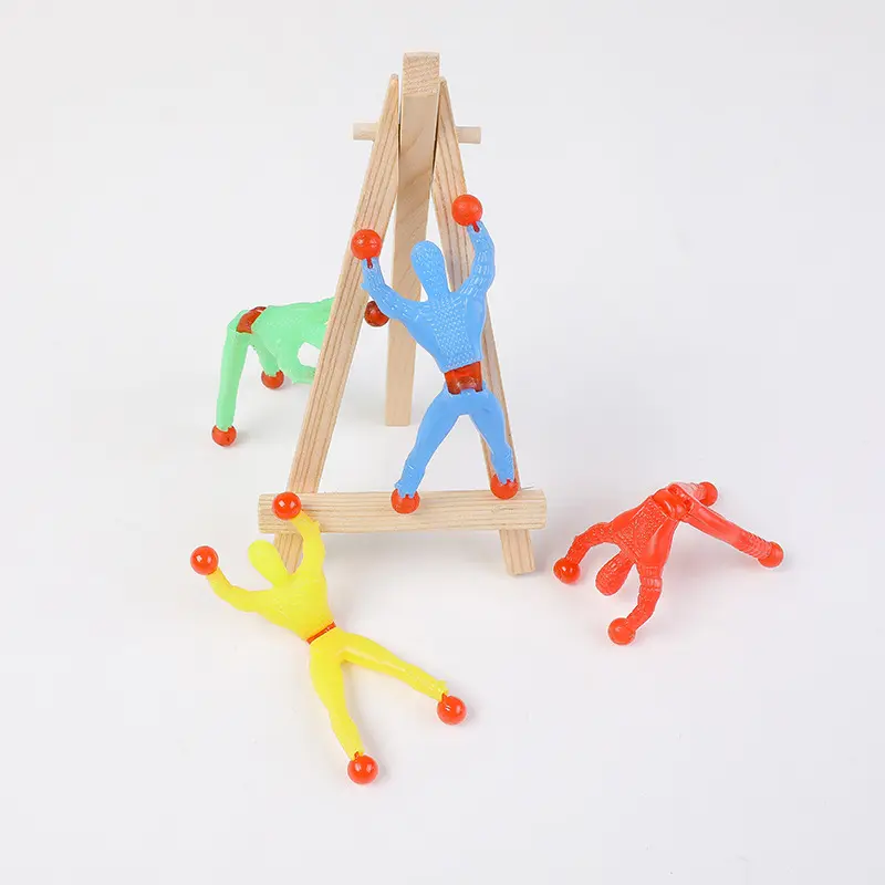 Hot Sale Lustige Wand Klettern Spider Man Stick Spielzeug Zwei Größe Mehrfarbige Flip Spielzeug Für Kinder