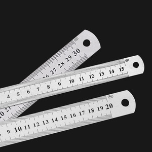 Stainless Steel Ruler 15 20 30 Cm Metal Straight Ruler For Office Drawing Measuring Tools - Product Image 1