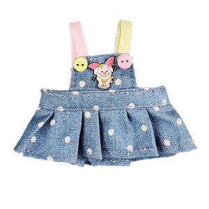 Falda con Tirantes para Niñas de 4ª Generación con Estampado de Lunares, Accesorios Decorativos y Sobre Falda - Product Image 5
