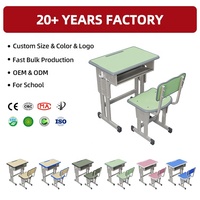 B60-DLPN02 Ensemble Bureau et Chaise Scolaire Durable pour Enfants, Directement de l'Usine, Idéal pour les Étudiants