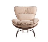 Fauteuil de lecture confortable en tissu de style décontracté, nouveau design, pour villa, salon, chambre, hôtel, restaurant, rembourrage en mousse