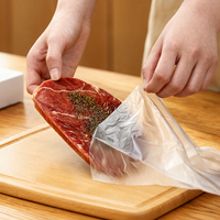 Supermarkt productenzakken op rol, food grade HDPE, hitteverzegelde verpakkingen, plastic zakken met aangepaste bedrukking voor zakelijke winkels